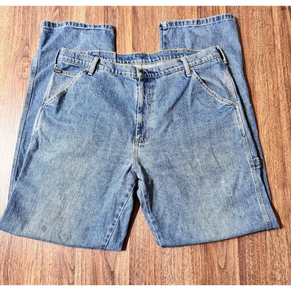 Ralph Lauren Men's Relaxed Blue Jeans - Picture 2 of 13